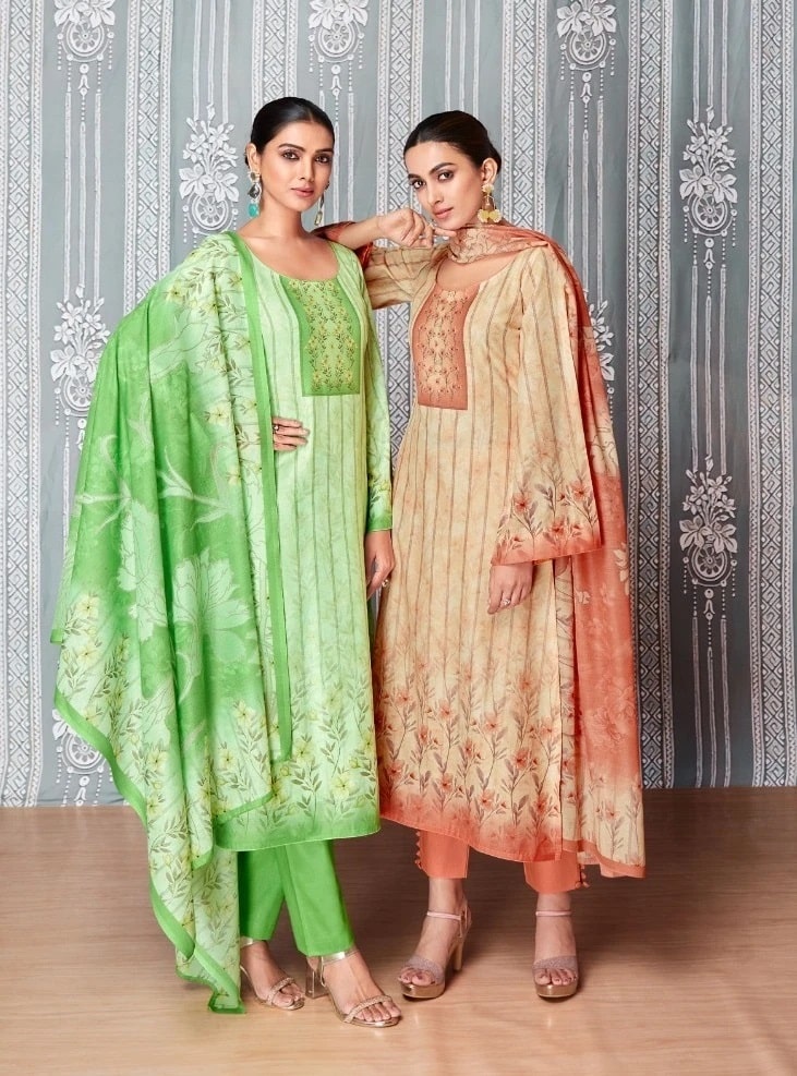 Fida Yami Printed Karachi Cotton Dress Material Wholesale
