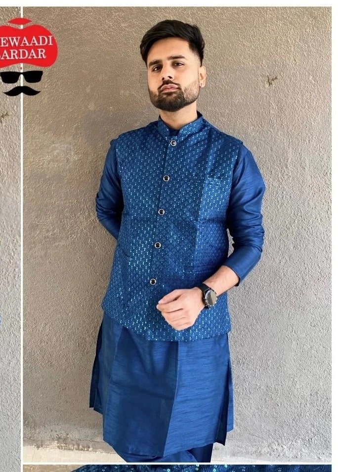 Manyavar Koti 3 Wedding Mens Kurta Pant With Koti Collection
