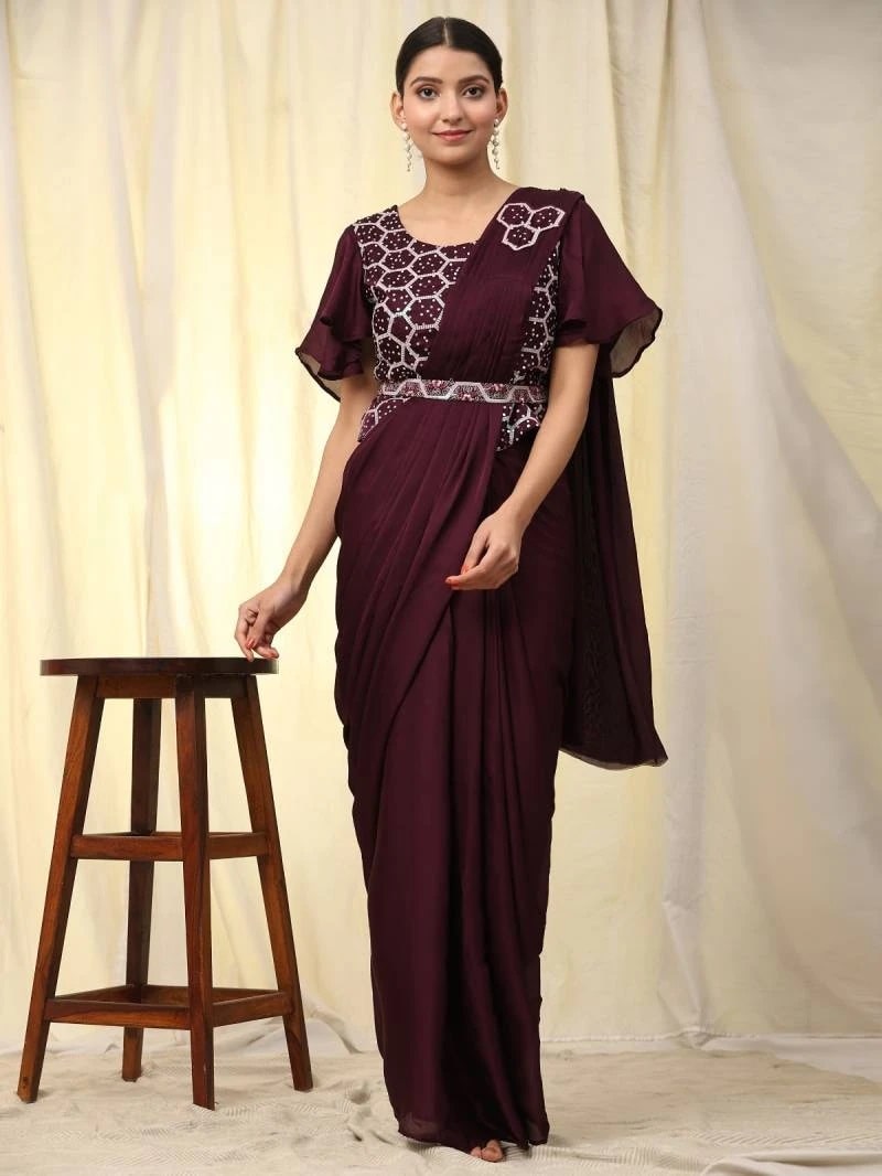 Amoha Trendz A316 Designer Sequence Saree Collection
