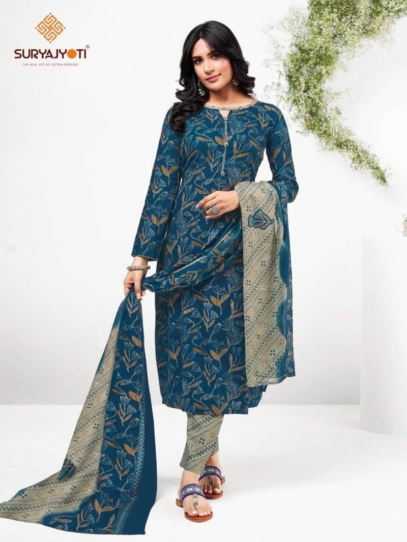 Suryajyoti Trendy Cotton Vol 60 Casual Wear Dress Material Collection