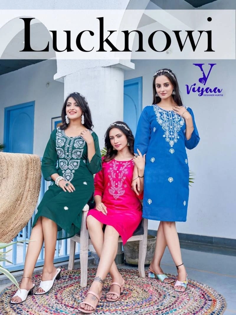 Viyaa Lucknowi V 1 Daily Wear Kurti Wholesale Price
