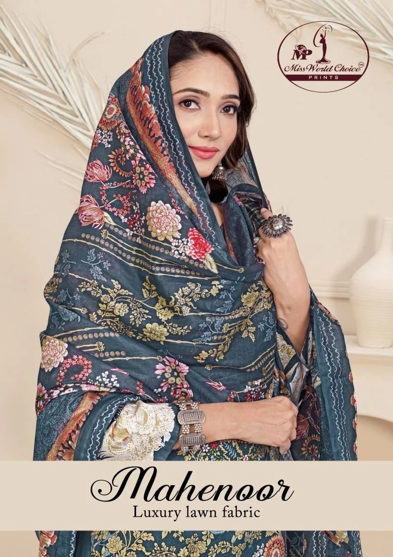 Miss World Choice Mahenoor Designer Cotton Dress Material Collection