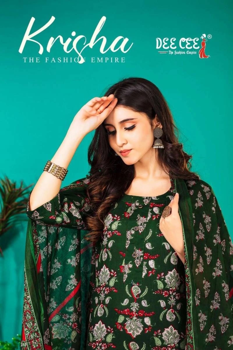 Deecee Krisha Cotton Printed Readymade Dress Collection