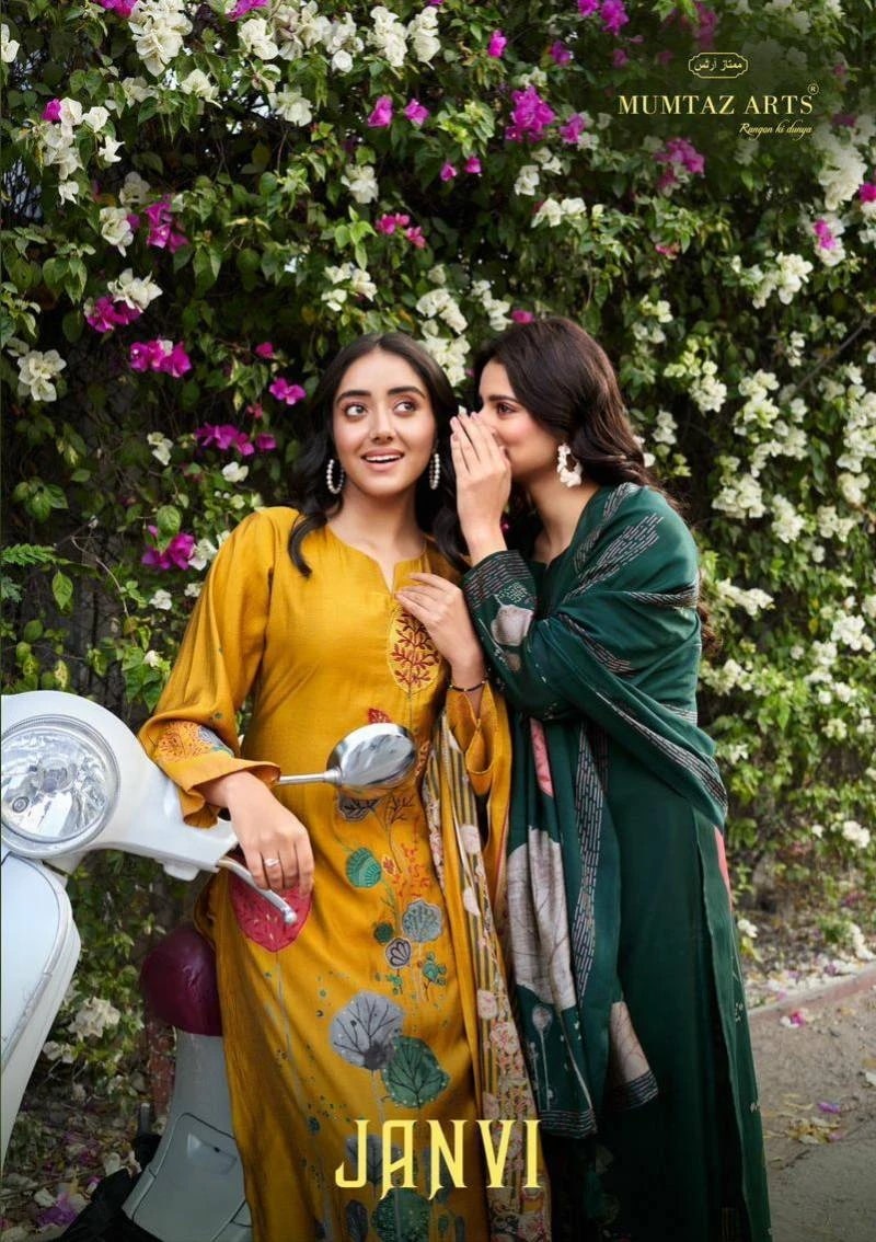 Mumtaz Janvi Viscose Muslin Dress Material Collection