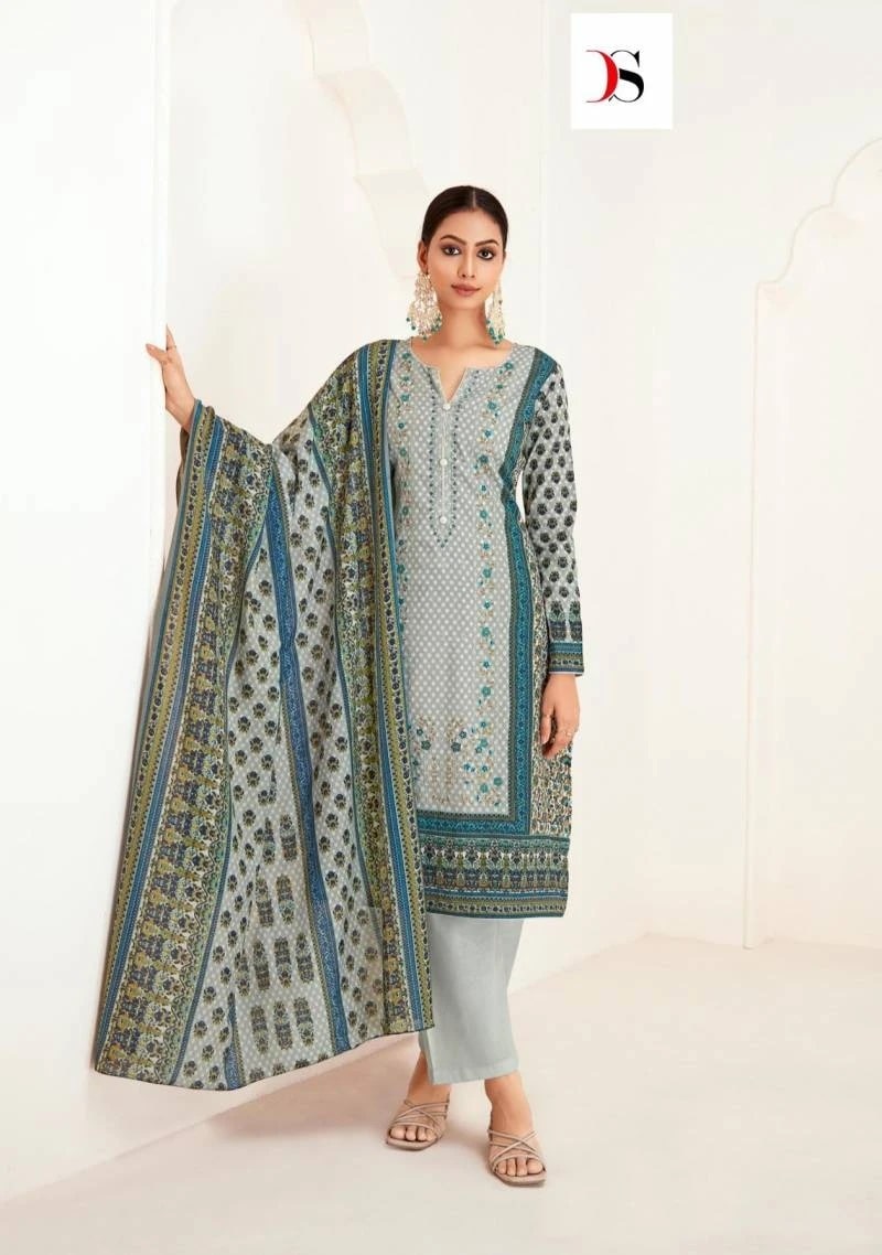Deepsy Sazhar 3 Embroidery Salwar Kameez Chiffon Dupatta