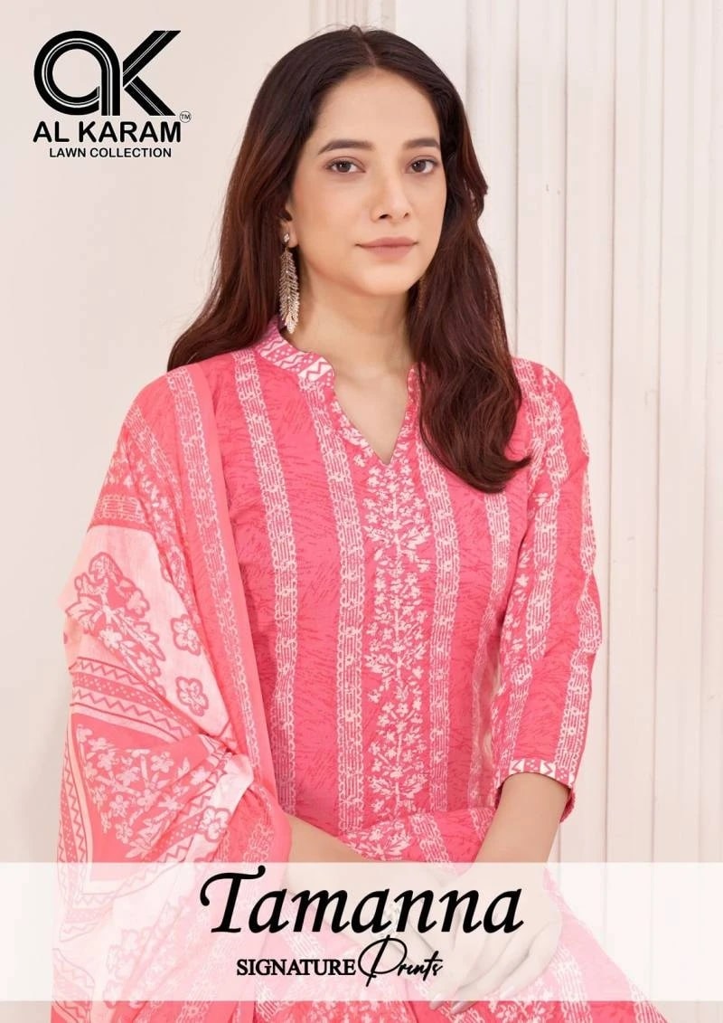 Al Karam Tamanna Signature Pure Cotton Dress Material Collection