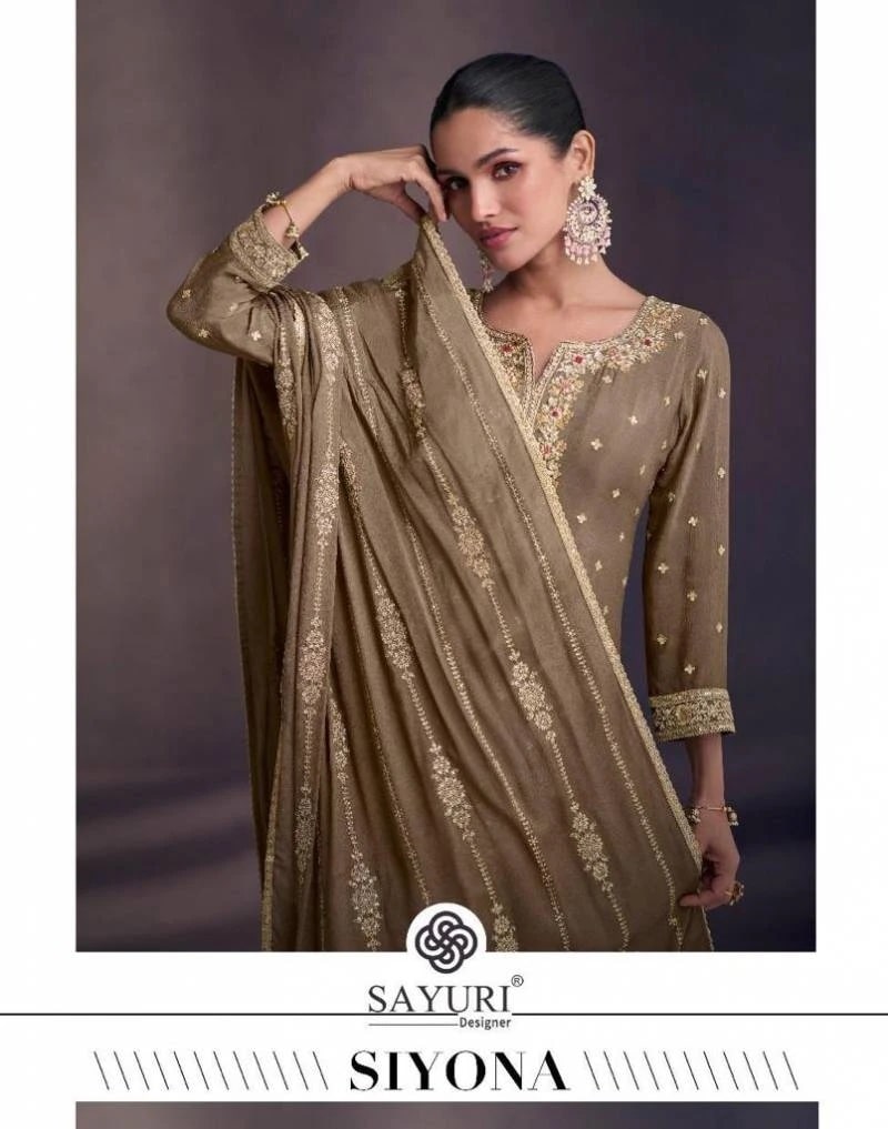 Sayuri Siyona Georgette Designer Salwar Suit Collection