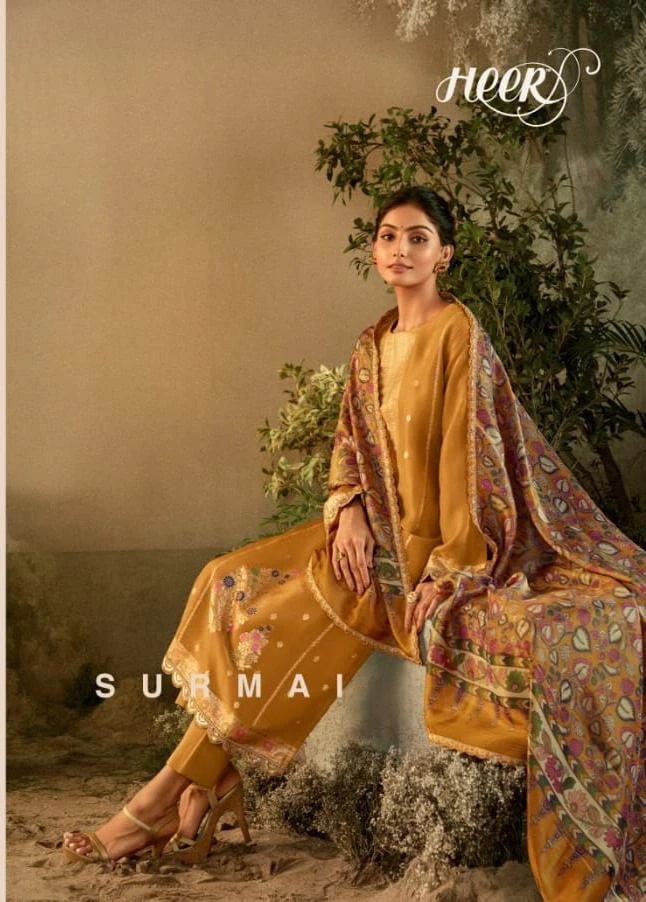 Kimora Heer Surmai Banarasi Zari Designer Salwar Kameez Collection