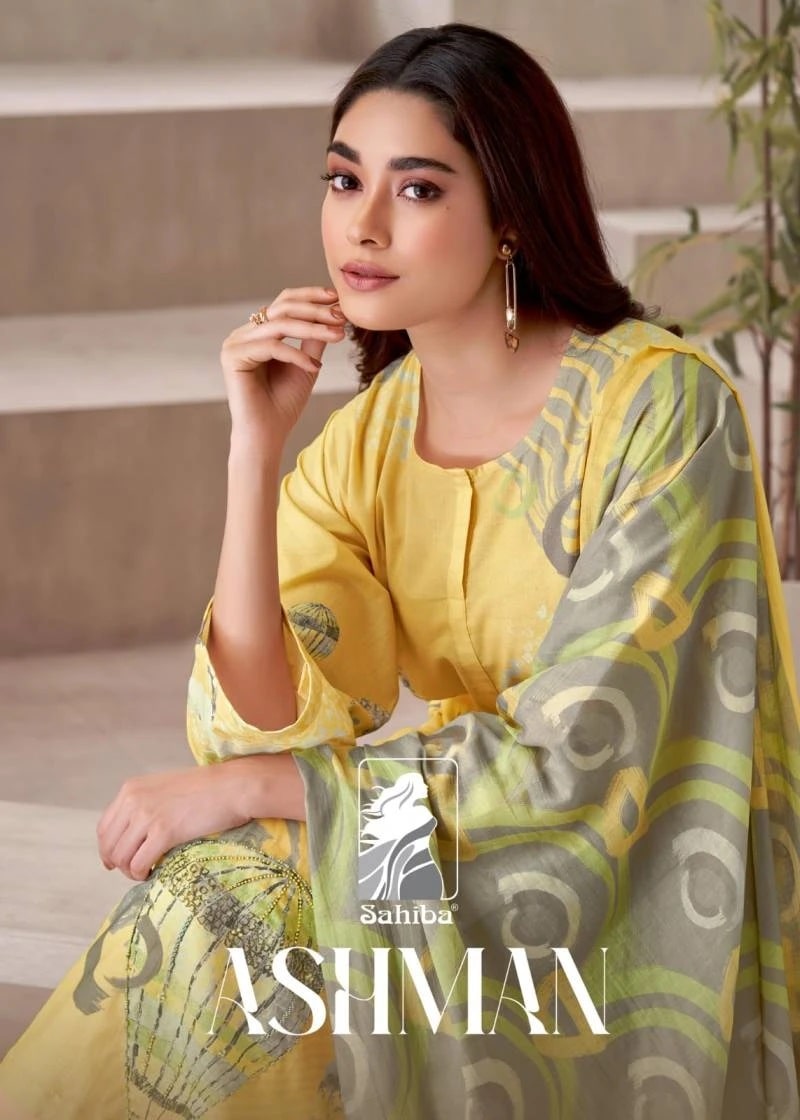 Sahiba Ashman Digital Print Cotton Wholesale Salwar Suits Collection