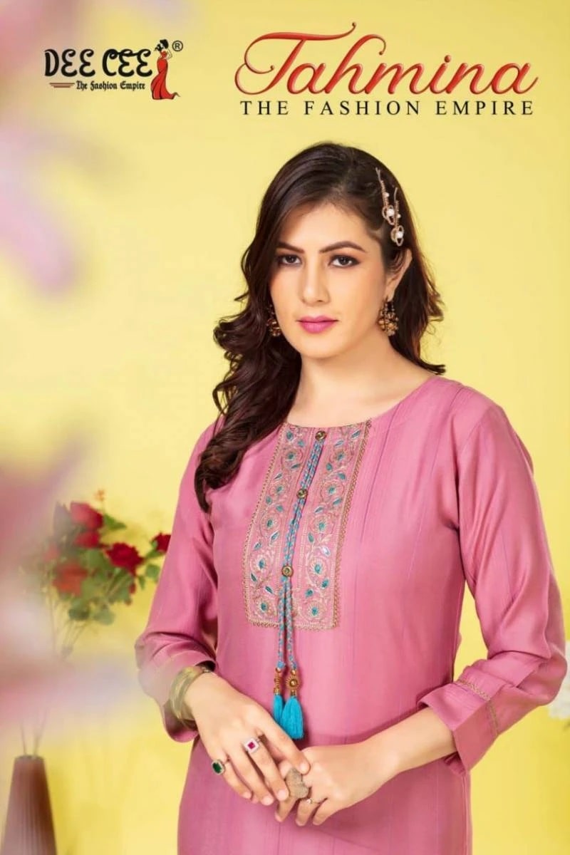 Deecee Tahmina Daily Wear Embroidery Kurti Collection