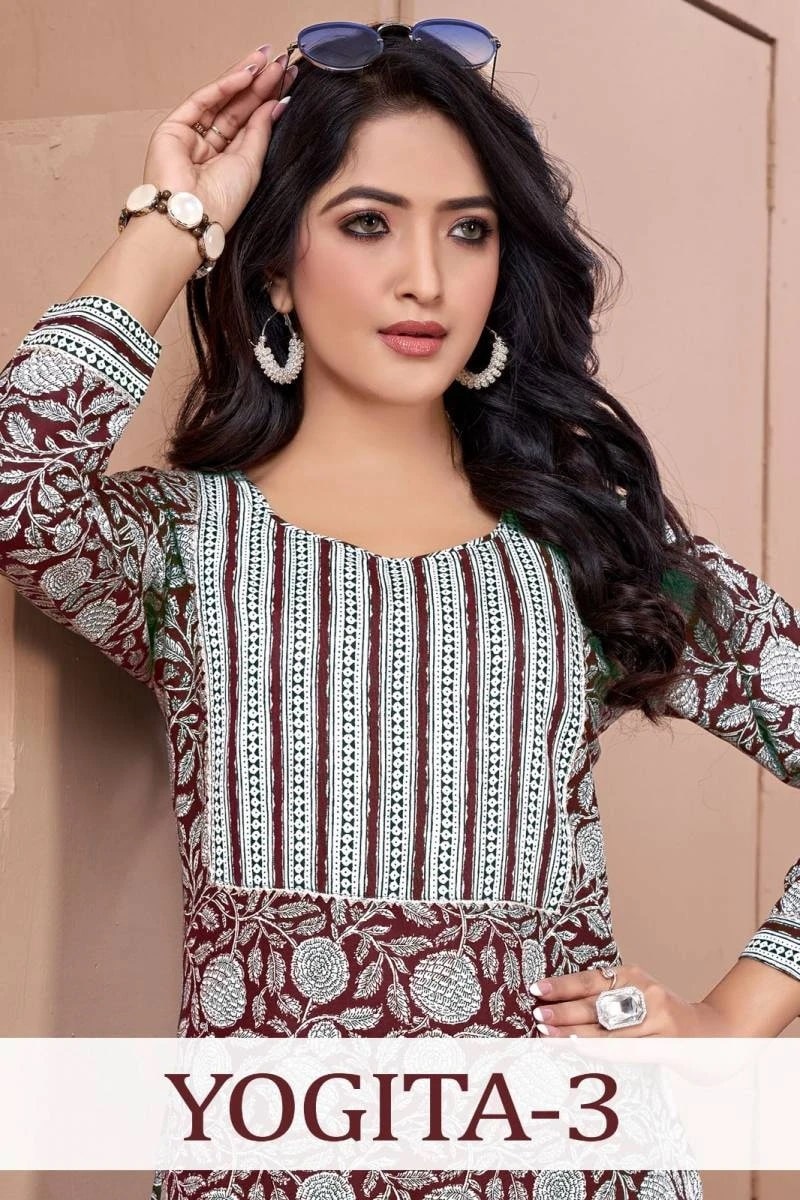 Yogita 3 Rayon Daily Wear Printed Kurti Collection