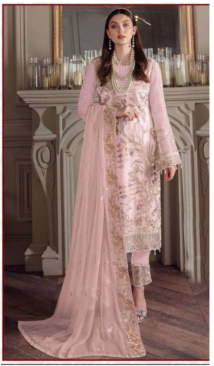 Zarqash Z 3024 A To D Georgette Pakistani Suits Collection