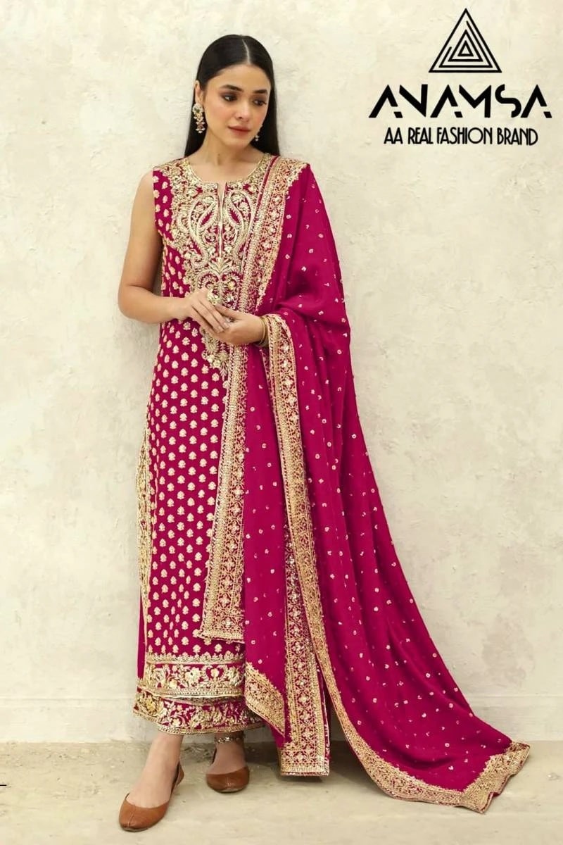 Anamsa 407 Pakistani Salwar Suits Collection
