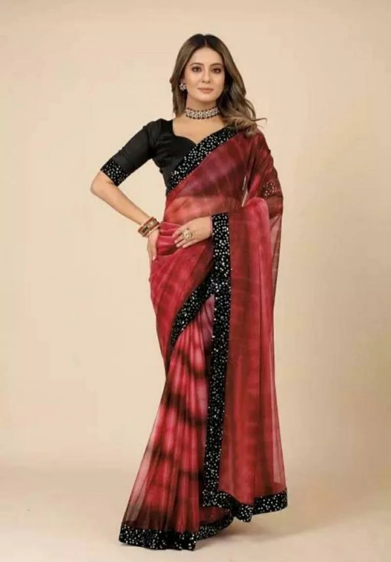 khichdi Shibori Party Wear Lycra Stylish Saree Collection