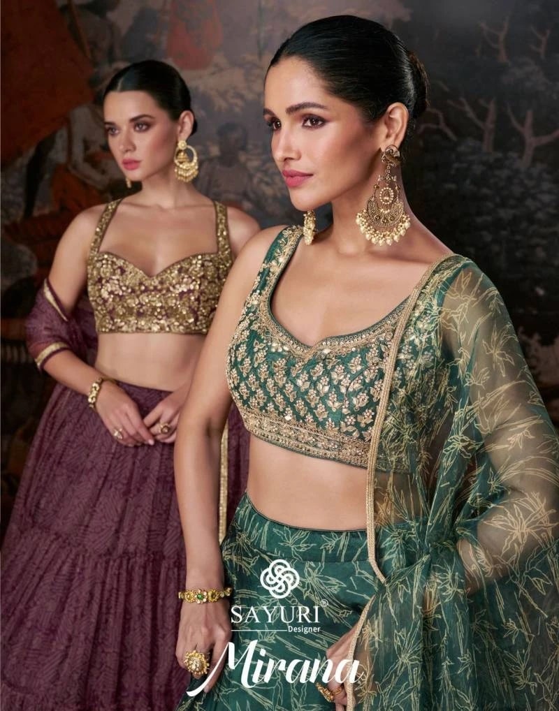 Sayuri Mirana Silk Embroidery Designer Lehenga Choli Collection