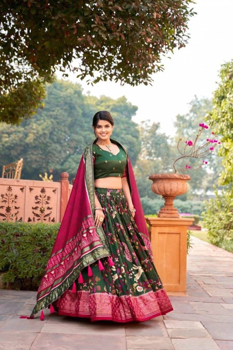 Riyaana 01 Silk Minakari Printed Lehnga Choli Collection