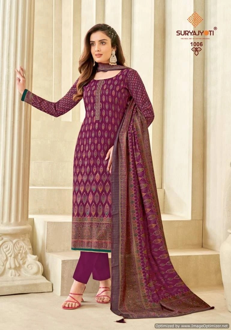 Suryajyoti Pushpa Vol 1 Designer Dress Material Collection