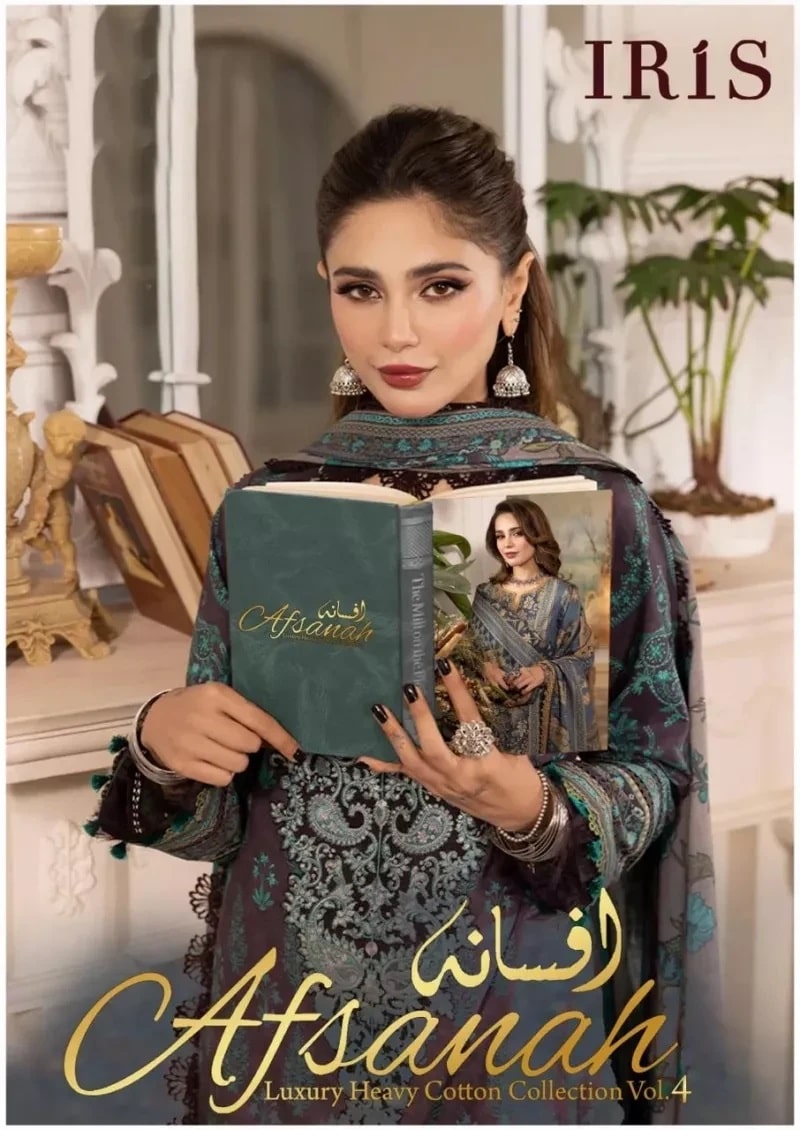 Iris Afsanah Vol 4 Luxury Printed Soft Cotton Dress Material Collection