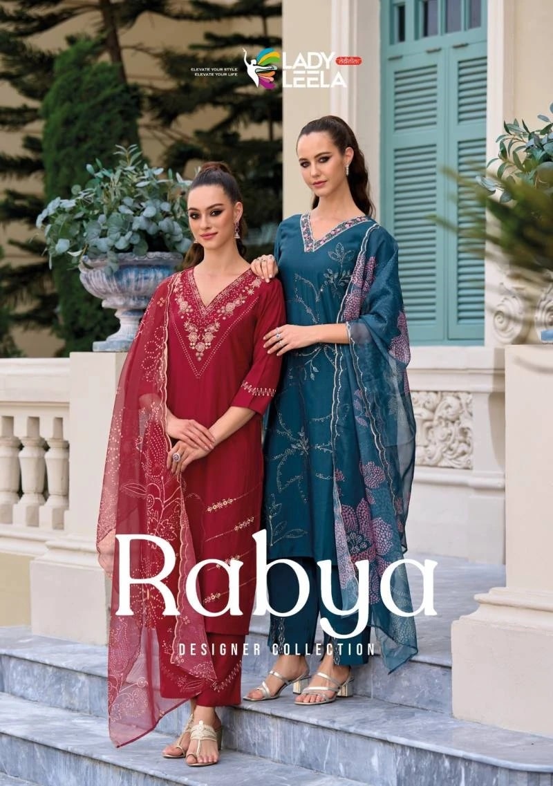 Lady Leela Rabya Silk Designer Kurti Bottom With Dupatta Collection