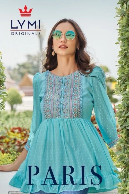 Lymi Paris Casual Wear Embroidery Fancy Ladies Tops Collection