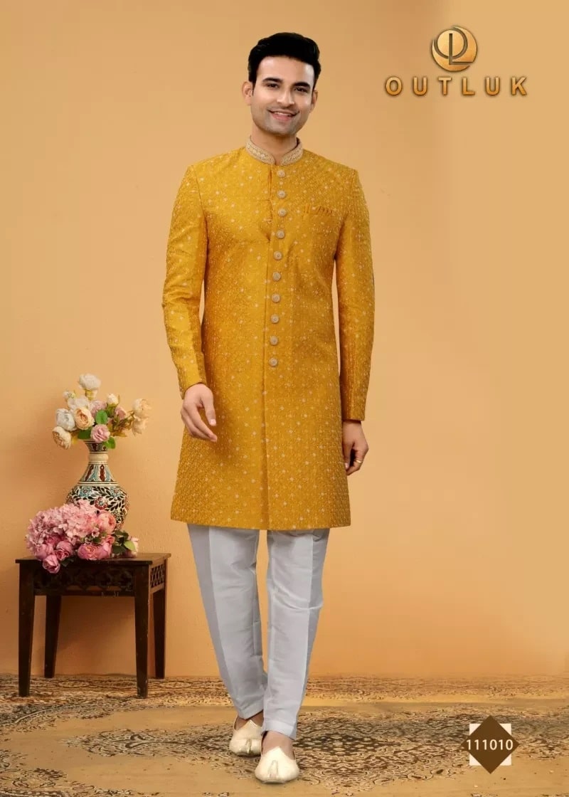 Outluk Vol 111 Nx Wedding Wear Mens Kurta With Pajama Collection