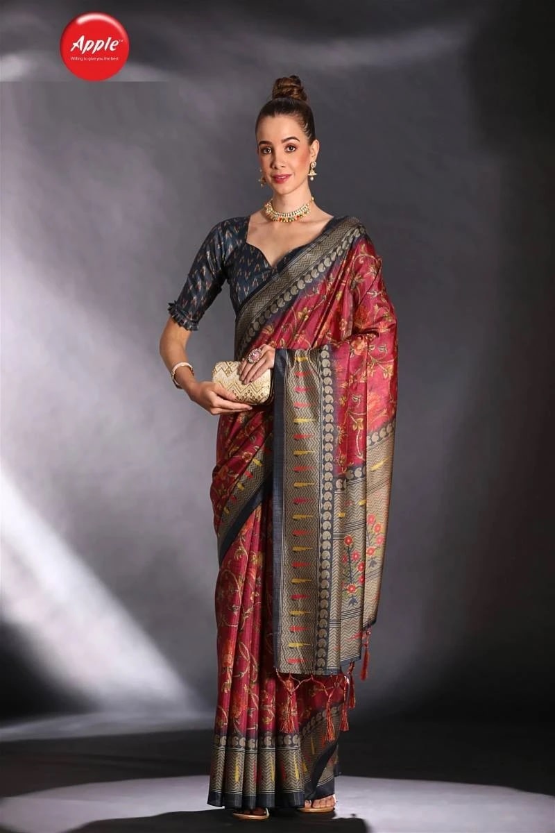 Apple Kozi Silk Vol 2 Cotton Blend Designer Saree Collection