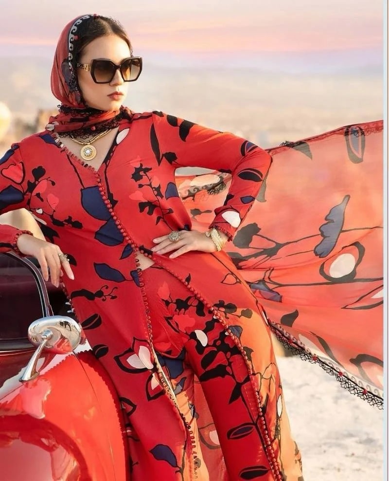 Shree M Prints Hits Vol 2 Pakistani Suits Chiffon Dupatta
