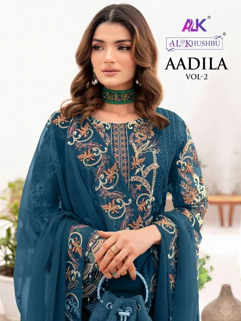 Alk Khushbu Aadila Vol 2 Georgette Pakistani Salwar suit