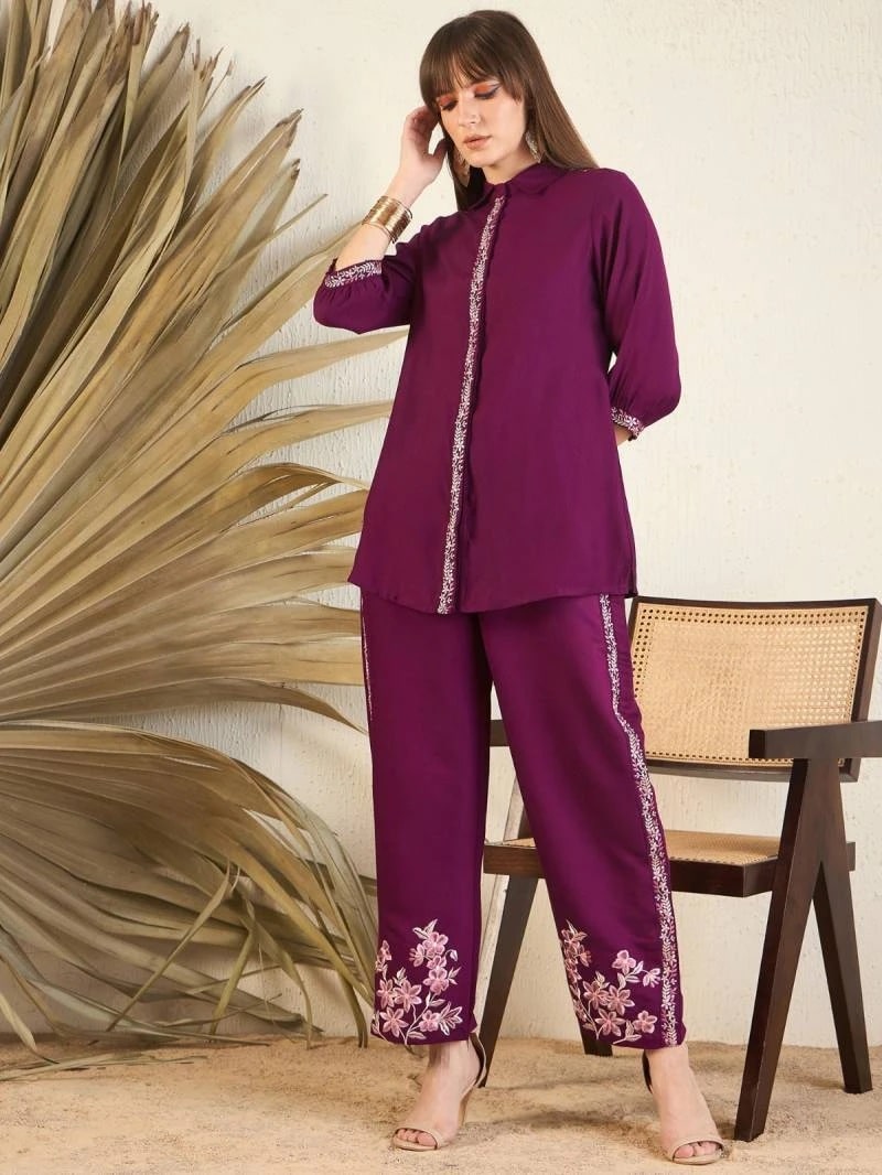 Indo Era 2455 Silk Printed Stylish Co Ord Set Collection