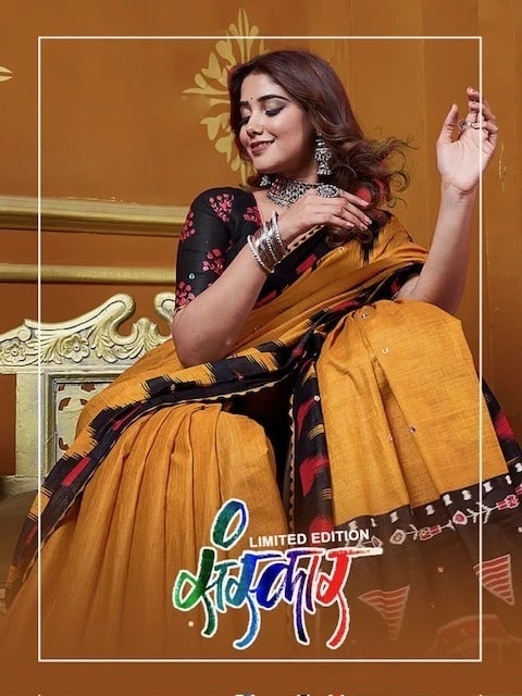 Sanskar Woven Printed Soft Cotton Saree Collection