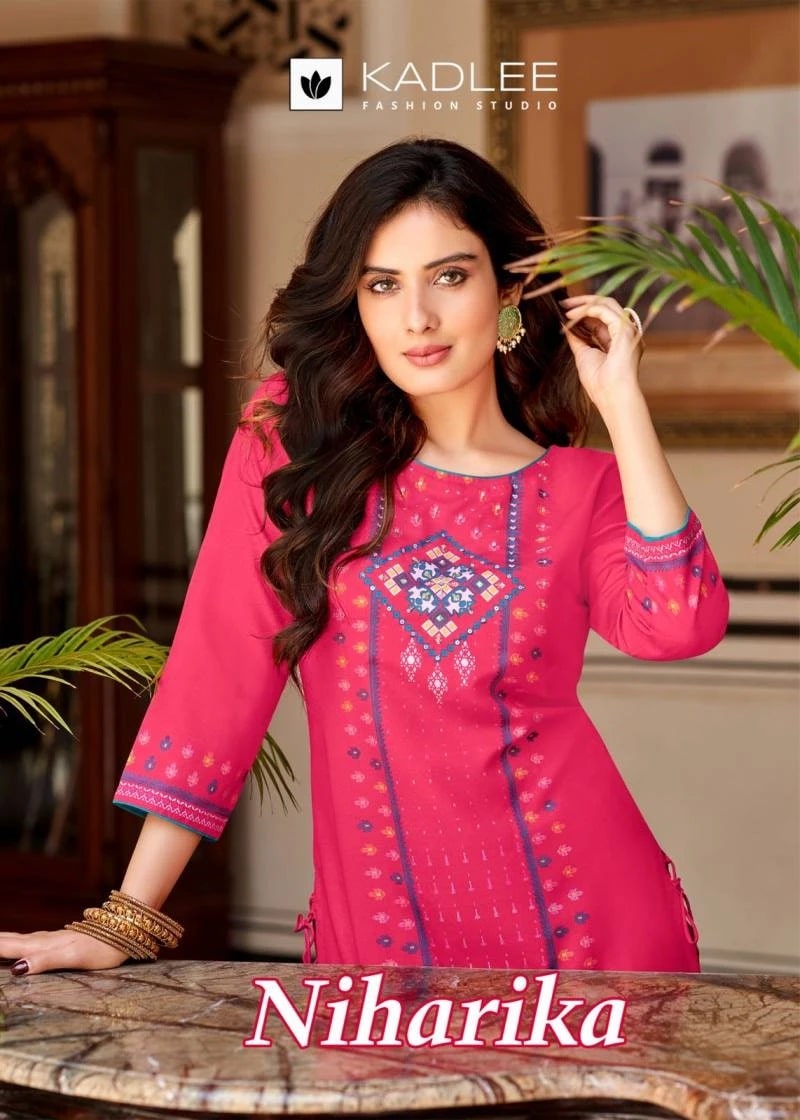 Kadlee Niharika Hand Work Designer Kurti Collection