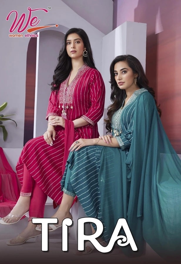 We Tira Rayon Designer Kurti Pant With Dupatta Collection