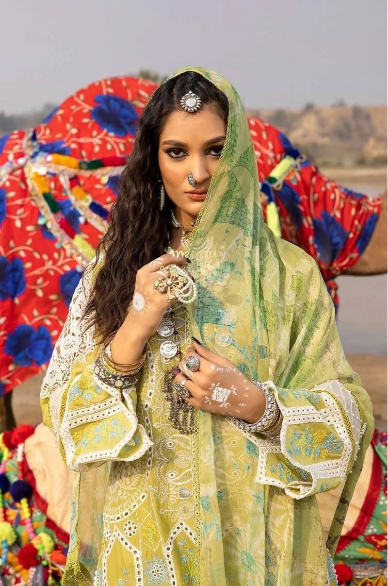 Deepsy Adan Libas 24 Pakistani Salwar Kameez Chiffon Dupatta
