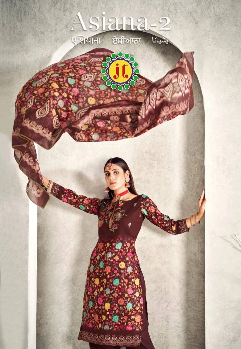 Jt Asiana 2 Premium Work Printed Dress Material Collection