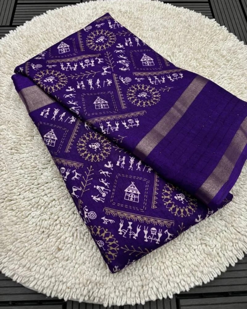 Shrishti 64 Digital Printed Dhola Silk Saree Collection