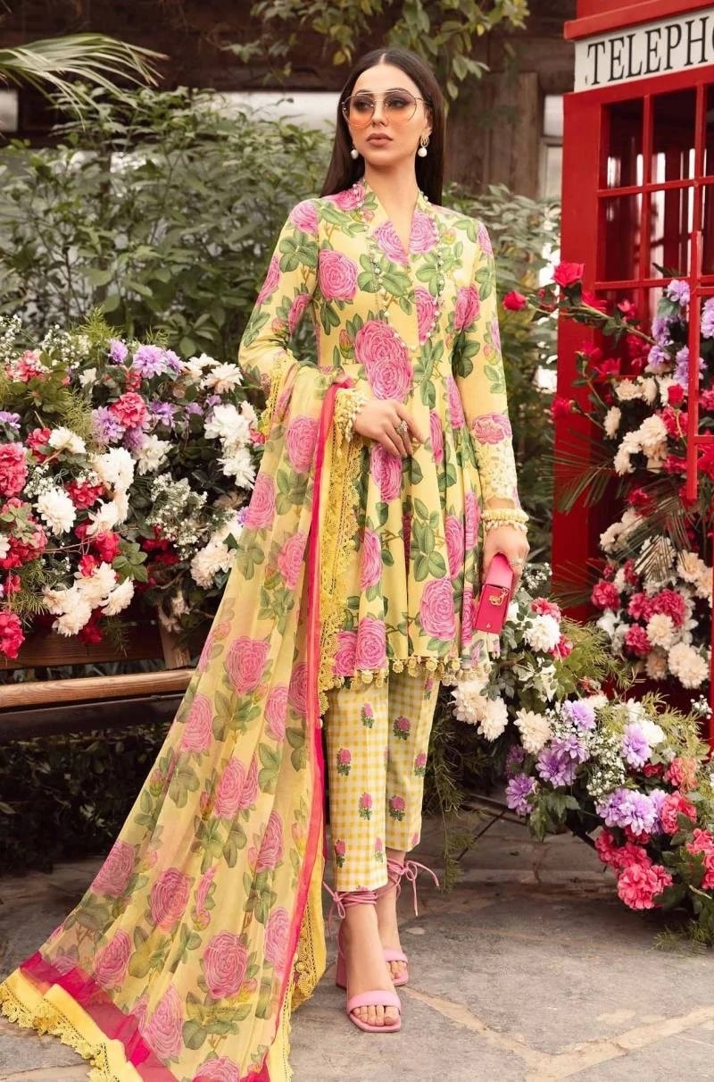 Deepsy Maria B MPrints 24 Pakistani Salwar Suit Cotton Dupatta