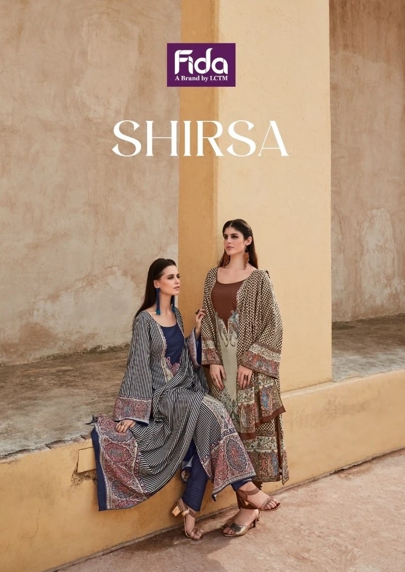 Fida Shirsa Cotton Designer Dress Material Collection