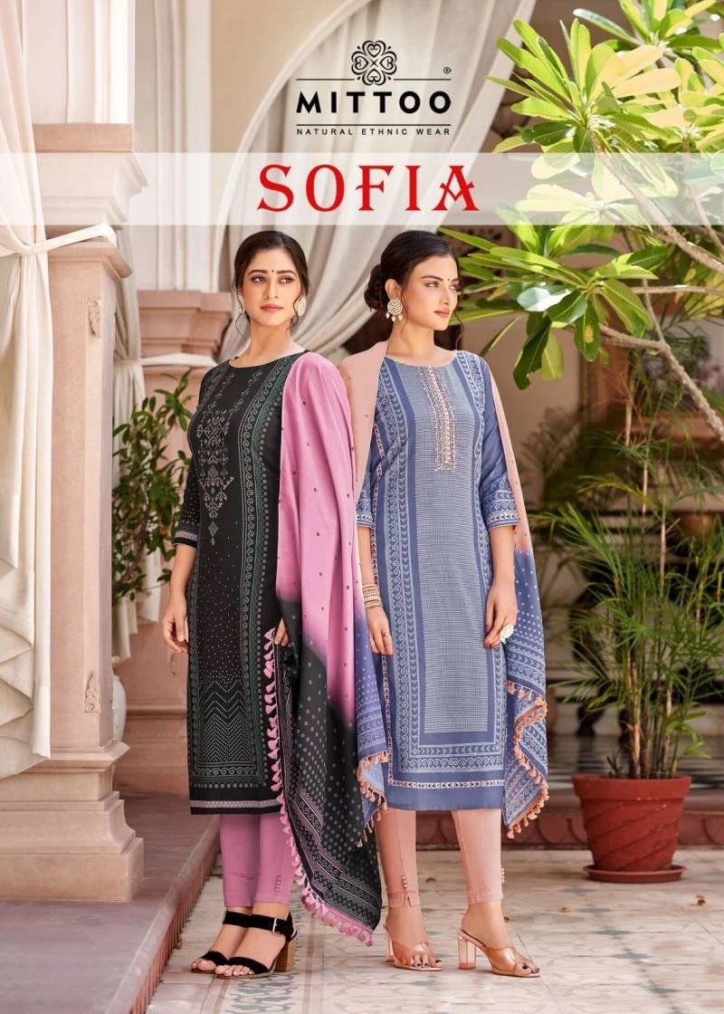 Mittoo Sofia Handwork Kurti Pant With Dupatta Collection