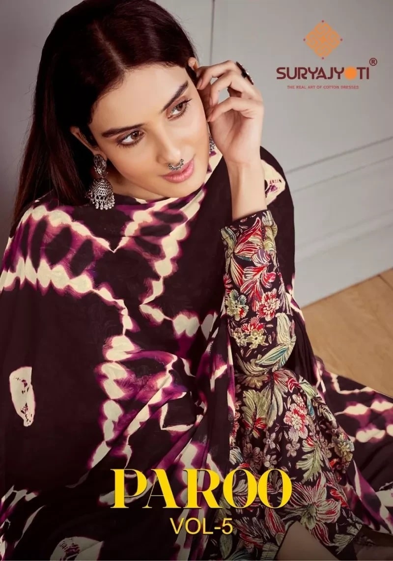 Suryajyoti Paroo Vol 5 Casual Wear Dress Material Collection