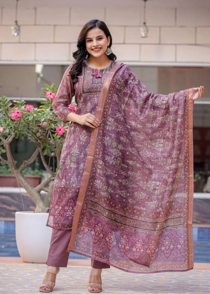 Dt Mansa 1 Fancy Silk Kurti Pant With Dupatta Collection