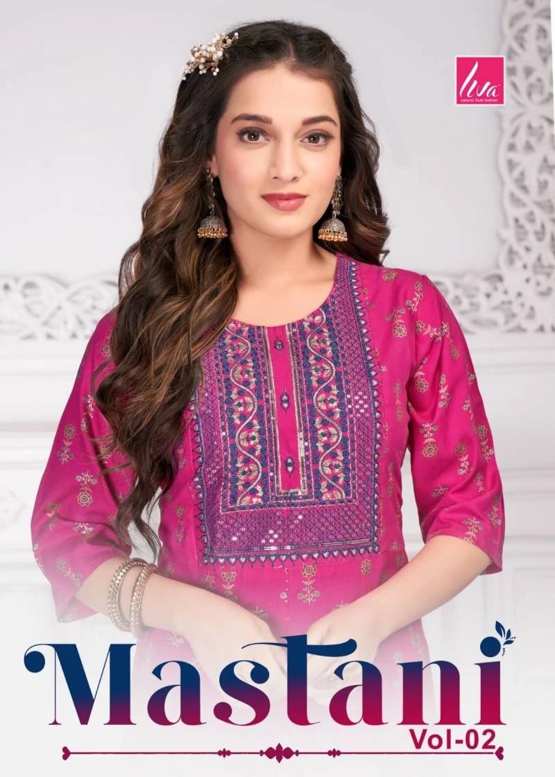 Mayra Mastani Vol 2.2 Viscose Embroidery Kurti Collection