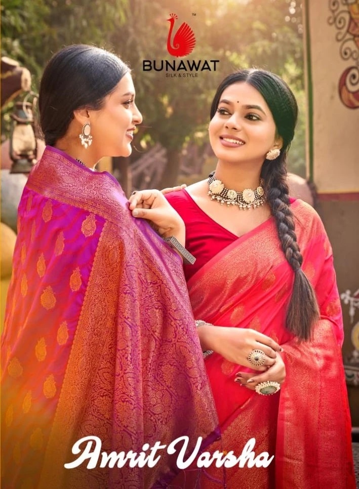 Bunawat Amrit Varsha Banarasi Silk Saree Wholesale