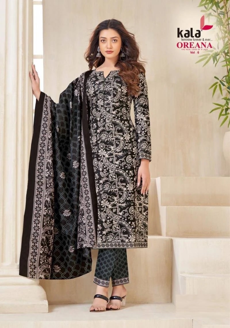 Kala Oreana Vol 6 Cotton Dress Material Collection