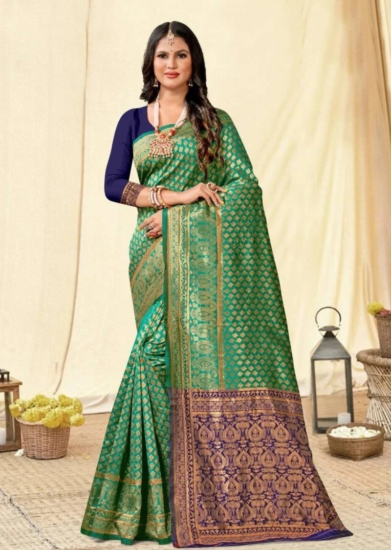 Ronisha Gold Coin Banarasi Silk Saree Collection