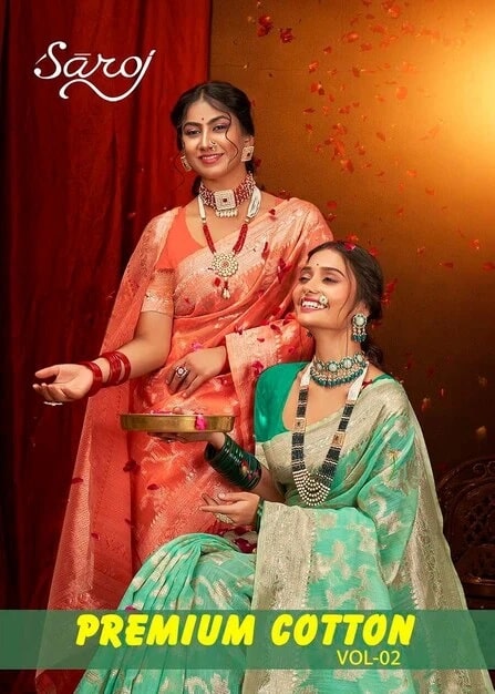 Saroj Premium Cotton Vol 2 Soft Cotton Saree Wholesale