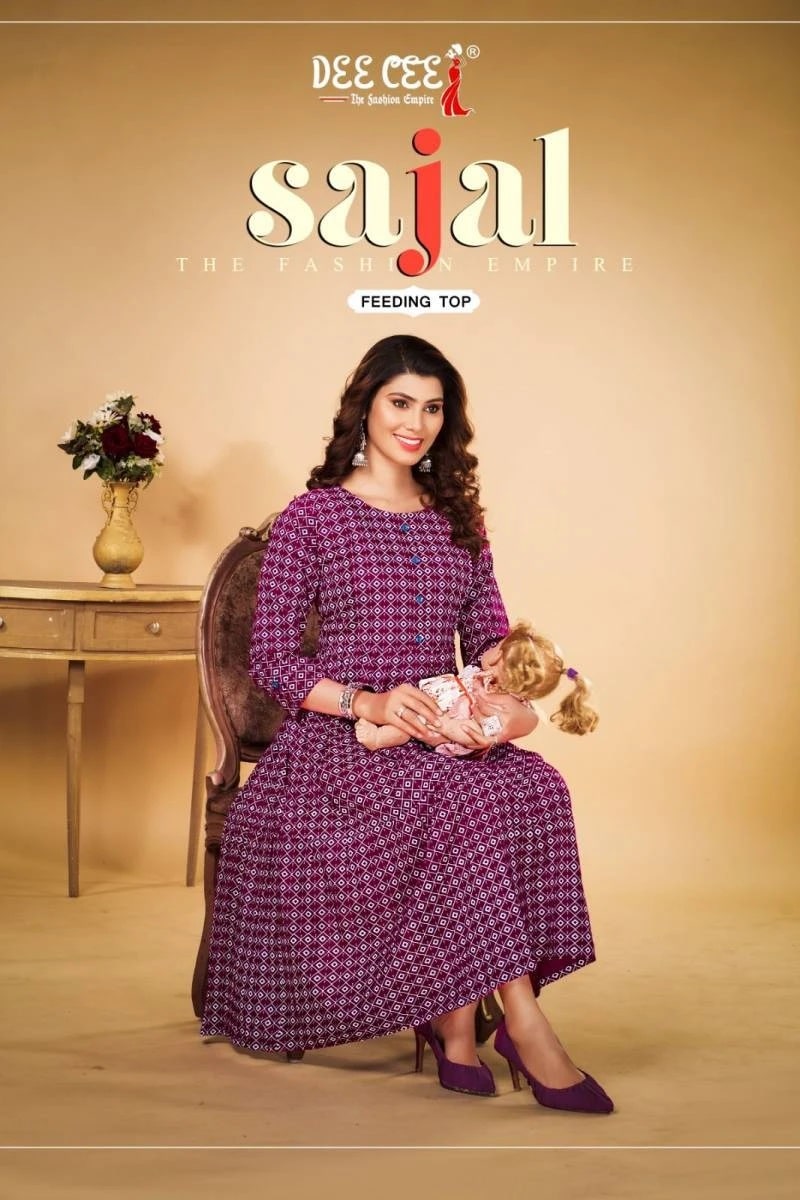 Deecee Sajal Rayon Fedding Kurti Collection