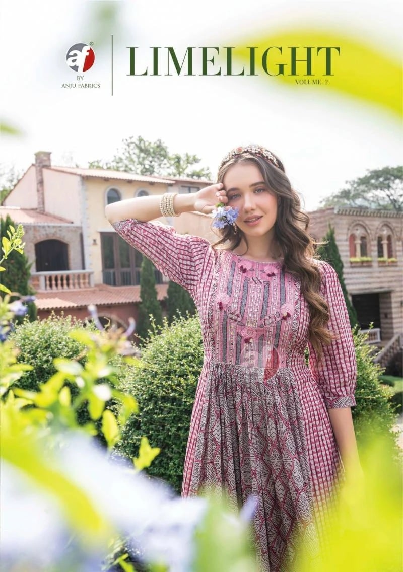 Af Limelight Vol 2 Cotton Designer Anarkali Kurti Collection