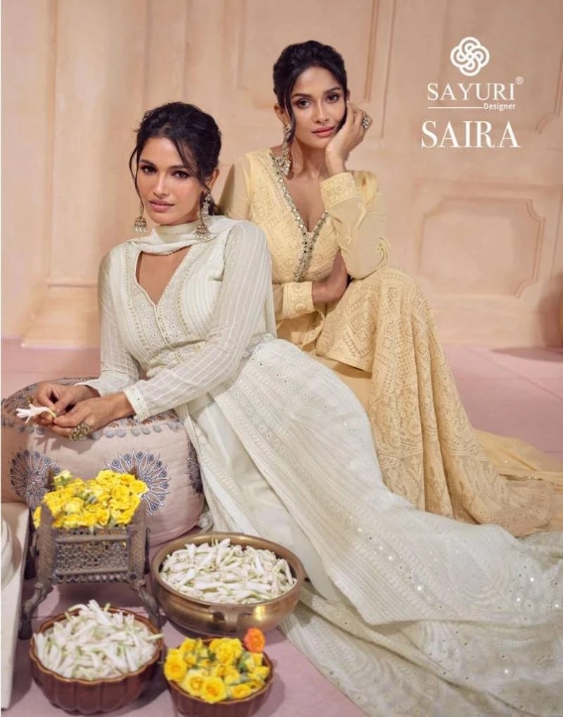 Sayuri Saira Georgette Designer Long Gown Collection