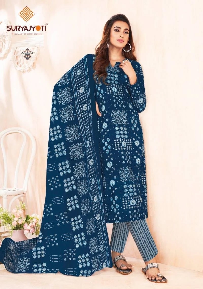 Suryajyoti Zion Cotton Vol 16 Regular Wear Dress Material Collection