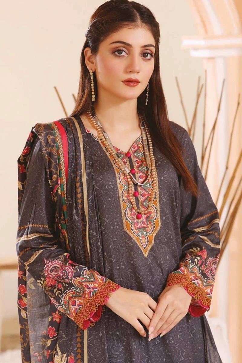Deepsy Firdous Lawn 24 Chiffon Dupatta Salwar Suits Collection